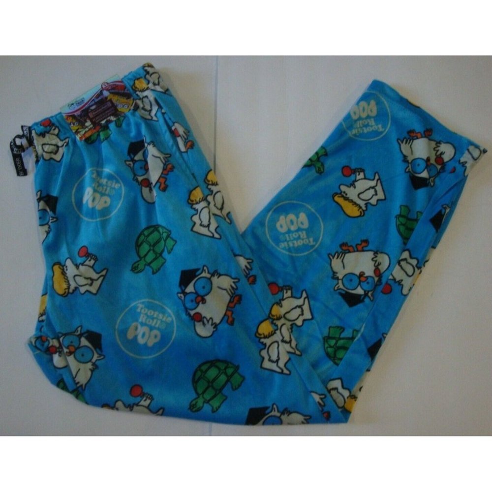 Happy Boxer Men's Christmas Minky Fleece Sleep Pajama Pants Tootsie Roll Pop XL